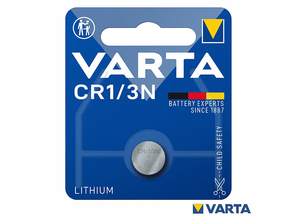 PILHA LÍTIO CR1/3 3V BLISTER VARTA 1