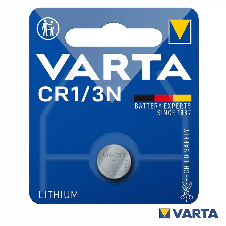 PILHA LÍTIO CR1/3 3V BLISTER VARTA 1