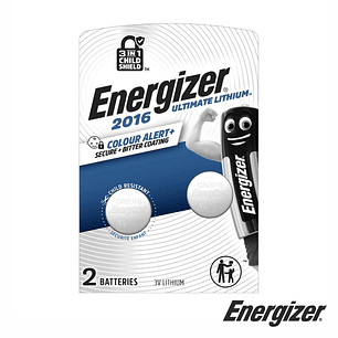 PILHA LÍTIO ULTIMATE BOTÃO CR2016 3V 2X BLISTER ENERGIZER