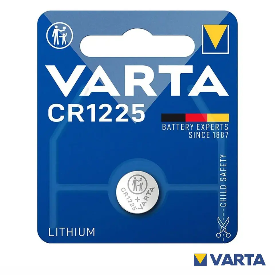 PILHA LÍTIO BOTÃO CR1225 3V BLISTER VARTA 1