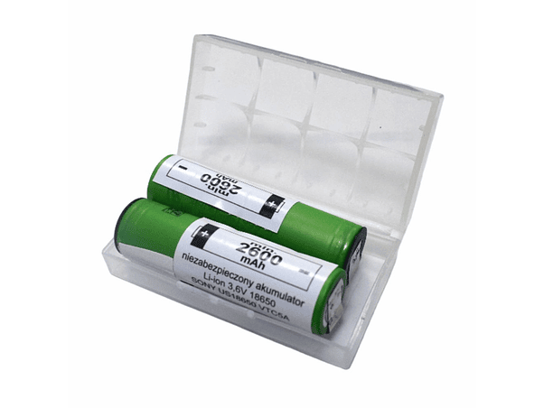 PILHA 18650 3.6V 2600MA COM PATILHAS PACK 2UN SONY 1