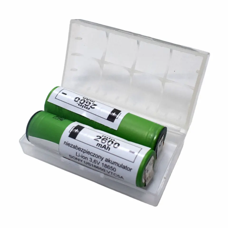 PILHA 18650 3.6V 2600MA COM PATILHAS PACK 2UN SONY 1