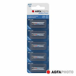 PILHA ALCALINA LR27A/A27 12V 5X BLISTER POWER AGFAPHOTO