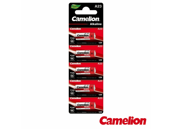PILHA ALCALINA A23/LR23A 12V 5X BLISTER CAMELION 1
