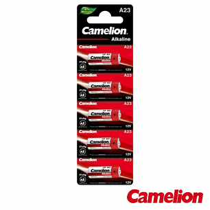 PILHA ALCALINA A23/LR23A 12V 5X BLISTER CAMELION