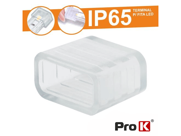 TERMINAL BORRACHA PARA FITA LEDS IP65 PROK 1