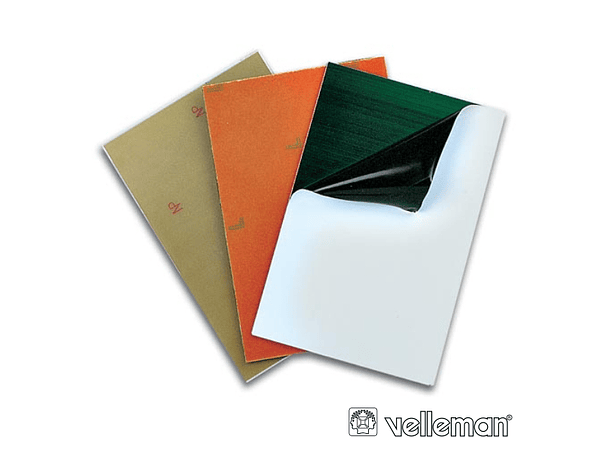 PLACA CI FOTOSENSÃVEL FIBRA VIDRO 1 LADO 100X160MM VELLEMAN 1