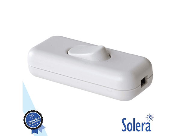 INTERRUPTOR DE PASSAGEM BIPOLAR 4A 250V BRANCO SOLERA 1