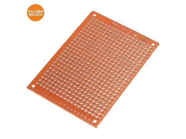 PLACA CIRCUITO IMPRESSO PERFURADA EM PONTOS 50X70MM 1