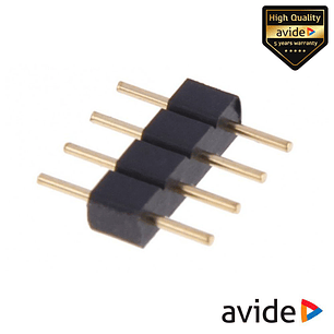 UNIÃO PARA FITA LEDS 4P RGB IP20 AVIDE