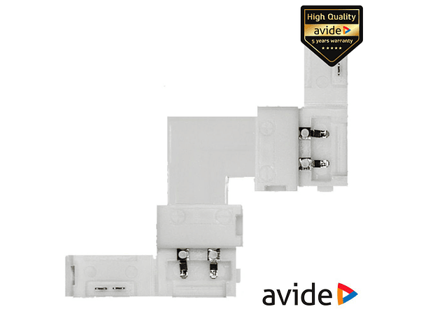 UNIÃO PARA FITA LEDS MONOCOR IP20 90º AVIDE 1