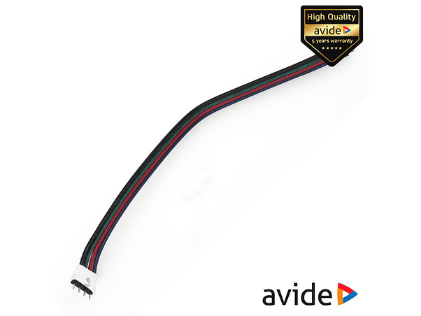 ADAPTADOR MACHO PARA ALIMENTAÇÃO DE FITAS LED RGB AVIDE 1