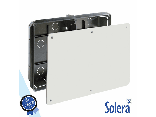 CAIXA DE PASSAGEM EMBUTIR COM 20 ENTRADAS 300X200X60MM SOLERA 1