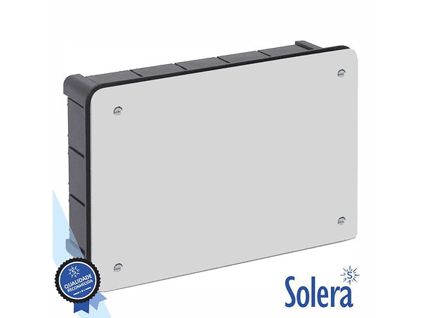 CAIXA DE PASSAGEM EMBUTIR COM 16 ENTRADAS 160X100X50MM SOLERA 1