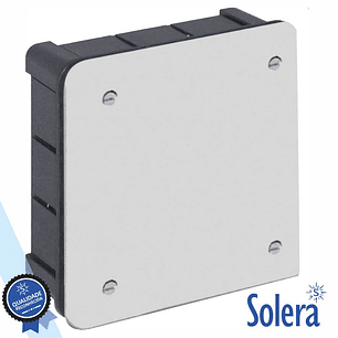 CAIXA DE PASSAGEM EMBUTIR COM 12 ENTRADAS 100X100X45MM SOLERA