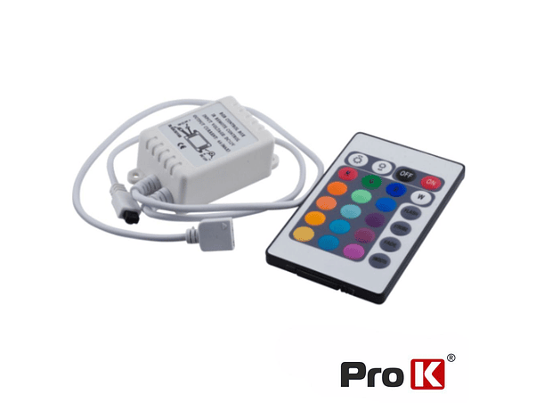 CONTROLADOR PARA FITA LEDS RGB 12V COMCOMANDO PROK 1