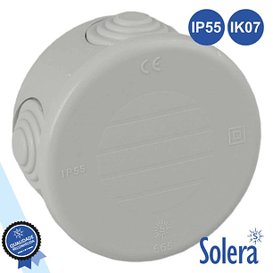 CAIXA DE PASSAGEM ESTANQUE COM 4 CONES ATÉ 70X40MM SOLERA