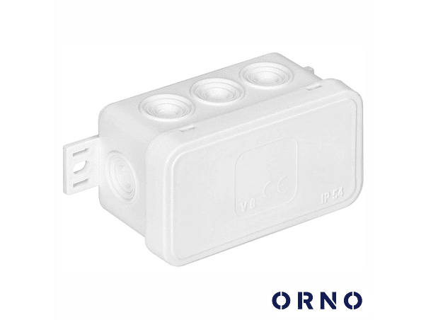 CAIXA DE DERIVAÇÃO ESTANQUE COM 8 CONES 80X45X41MM ORNO 1