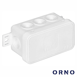 CAIXA DE DERIVAÇÃO ESTANQUE COM 8 CONES 80X45X41MM ORNO