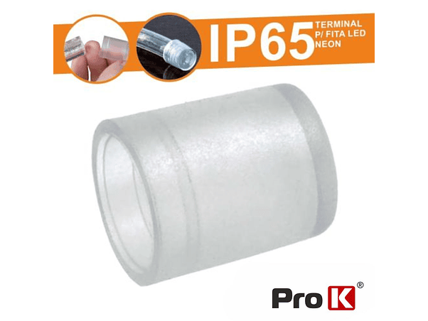TERMINAL BORRACHA PARA FITA LEDS NEON IP65 PROK 1