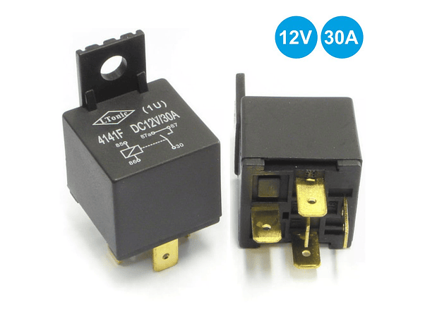 RELÉ 12VDC INTERRUPTOR UNIPOLAR 30A/12V 1