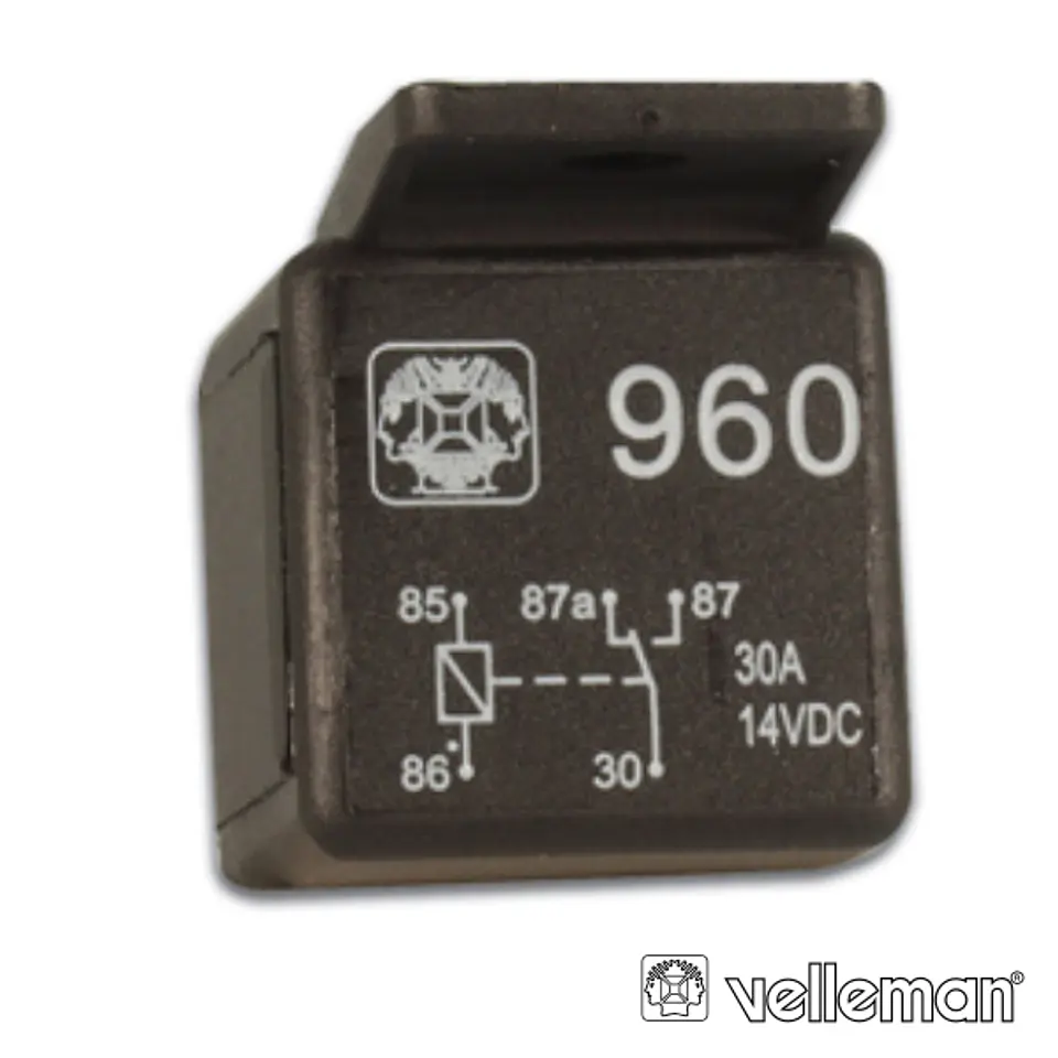 RELÉ 12VDC INVERSOR UNIPOLAR 30A/12V 1