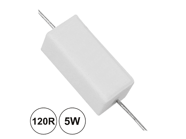 RESISTÊNCIA BOBINADA 120R 5W 1