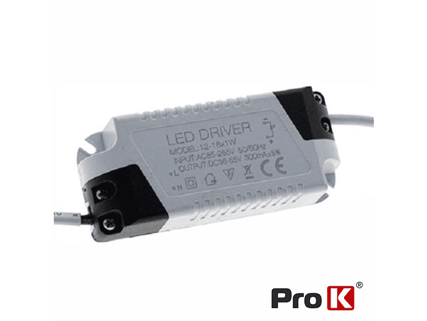FONTE DE ALIMENTAÇÃO PARA LED 13-18W 36-65V PROK 1