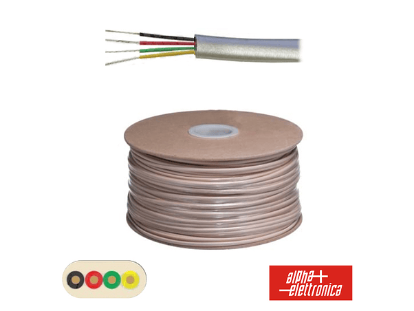 CABO TELEFONE 4 CONDUTORES 4X0.14MM DIM 5.00X2.55 1