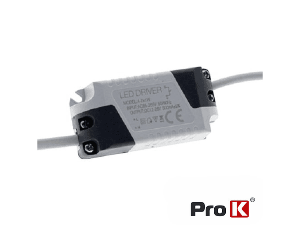 FONTE DE ALIMENTAÇÃO PARA LED 4-7W 12-26V PROK 1