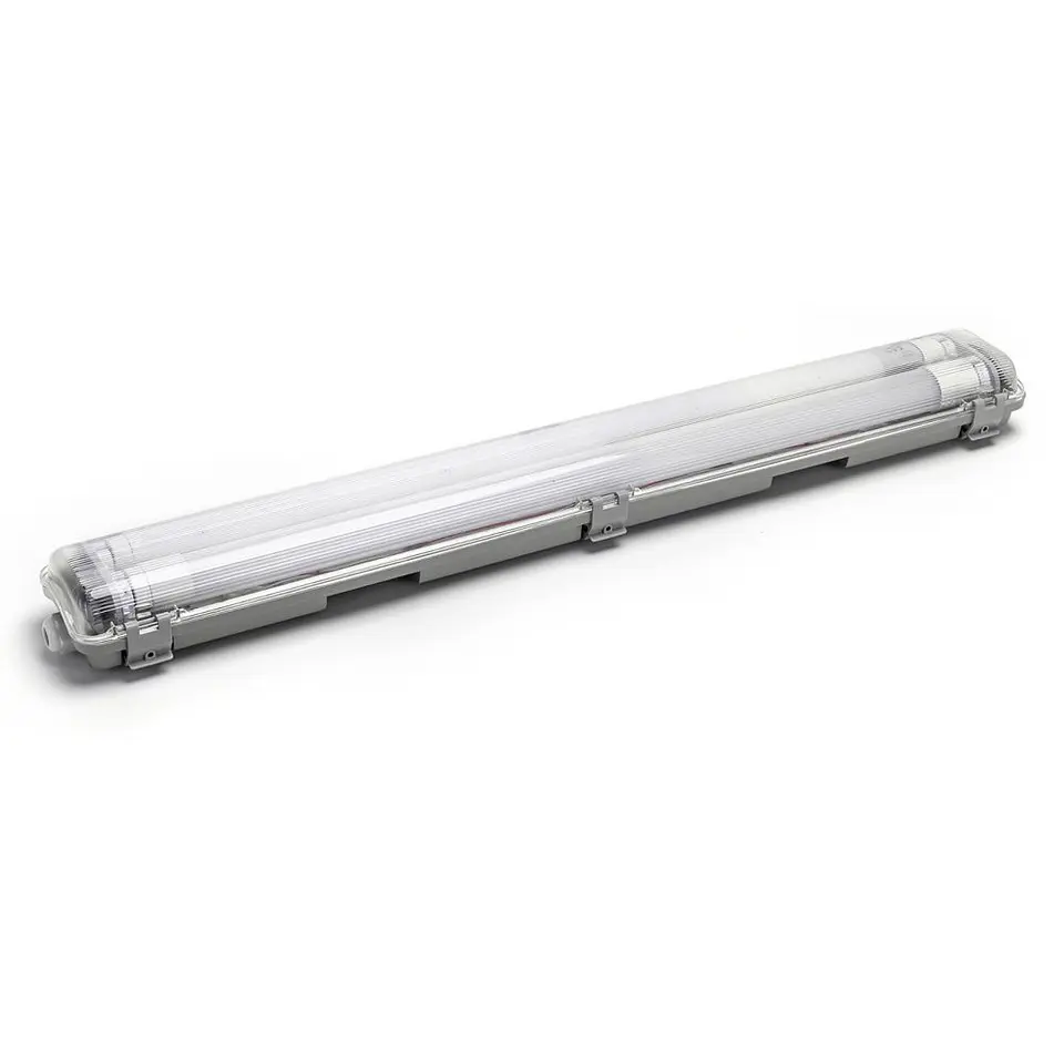 ARMADURA T8 COM 2 LÂMPADAS LED TUBULAR 2X9W 60CM 4000K IP65 1