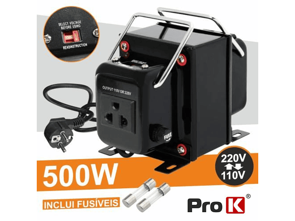 ALIMENTADOR 110V-220V / 220V-110V 500W PROK 1