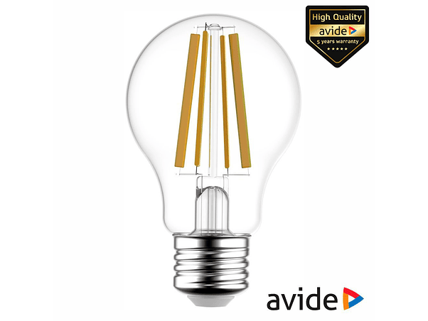 LÂMPADA LED E27 GLOBO FILAMENTO 8.5W 230V 2700K 1055LM AVIDE 1