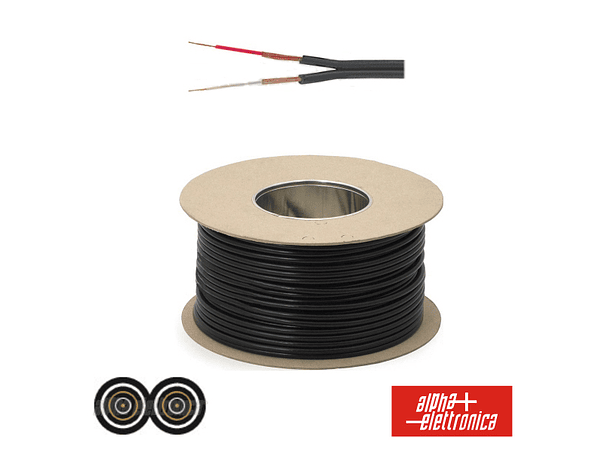 CABO ELETRONICA 2 CONDUTORES + 2 MALHAS 2X0.25 DIM 4X8.2 PRE 1