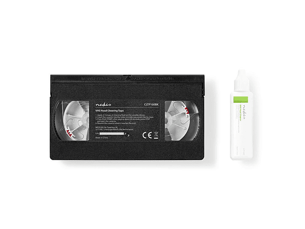 CASSETE VHS COM LÍQUIDO DE LIMPEZA 20ML 1