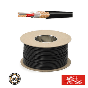 CABO ELETRONICA 2 CONDUTORES + MALHA 2X0.22 4.2 PRETO