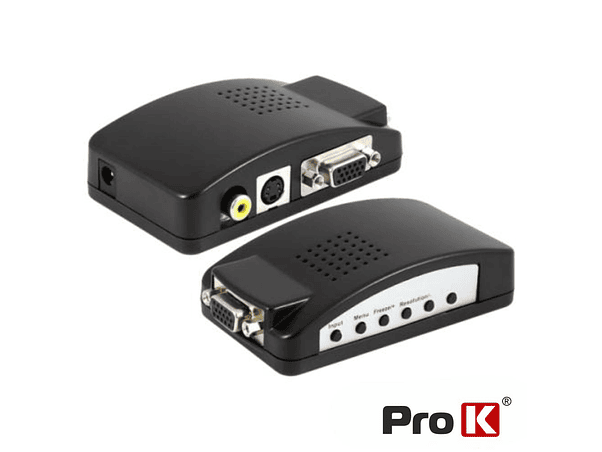 CONVERSOR VÍDEO VGA+RCA+SVHS PARA VGA PROK 1