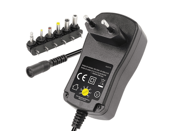 ALIMENTADOR COMPACTO UNIVERSAL 9-24V 1A 24W 1