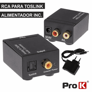 CONVERSOR AUDIO RCA-TOSLINK PROK