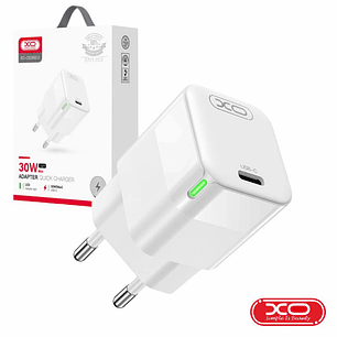 ALIMENTADOR USB-C PD 30W GAN 3A BRANCO XO