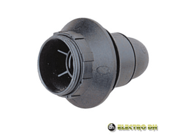 CASQUILHO PARA LÂMPADA E14 PRETO EDH 1