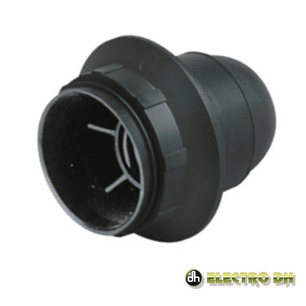 CASQUILHO PARA LÂMPADA E27 PRETO EDH