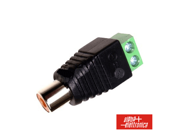 FICHA RCA FÊMEA COM TERMINAIS EM PARAFUSO 1