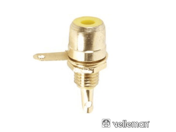 FICHA RCA FÊMEA DOURADA-AMARELA CHASSIS VELLEMAN 1