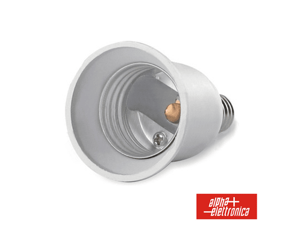 CASQUILHO ADAPTADOR DE E14 PARA E27 1
