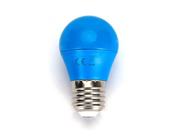 LÂMPADA E27 4W= 30W 230V LED AZUL 1