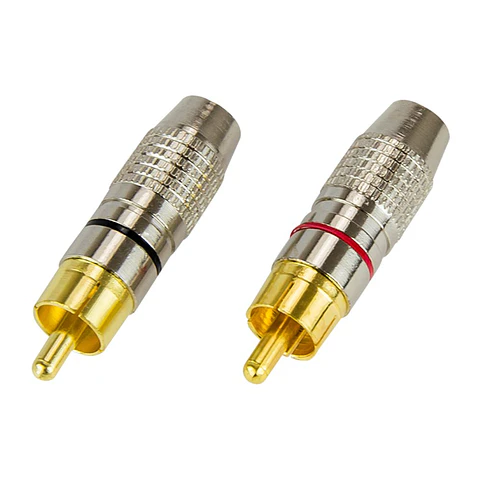 FICHA RCA HQ MACHO 2X PRETA/VERMELHA