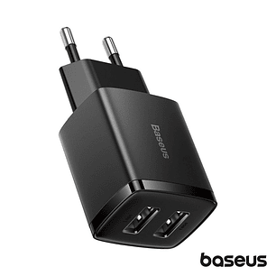 ALIMENTADOR COMUTADO 2XUSB-A 10.5W PRETO BASEUS