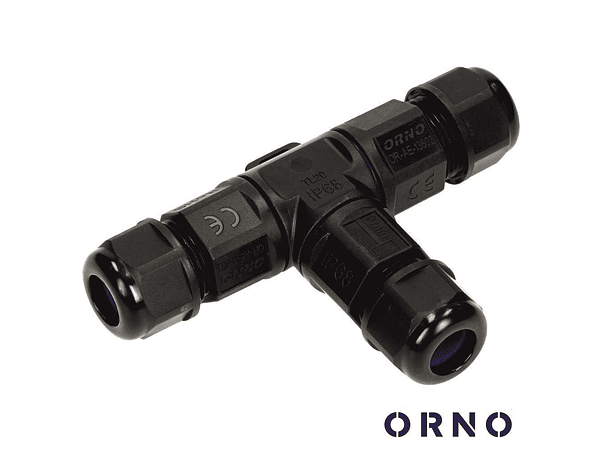 LIGADOR EM T 3 CONDUTORES 25A 450V IP68 ORNO 1