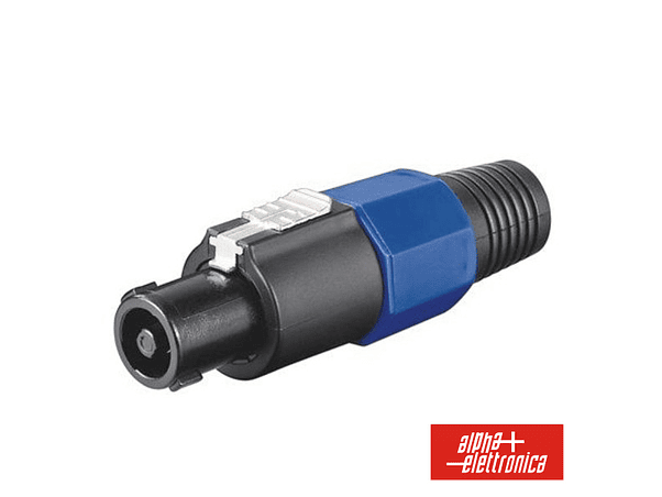 FICHA SPEAKON 4P MACHO COM PROTEÇÃO E BLOQUEIO 1